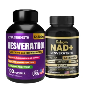 Resveratrol + Nad * para una Vida Llena de Energía, Juventud y Bienestar Celular