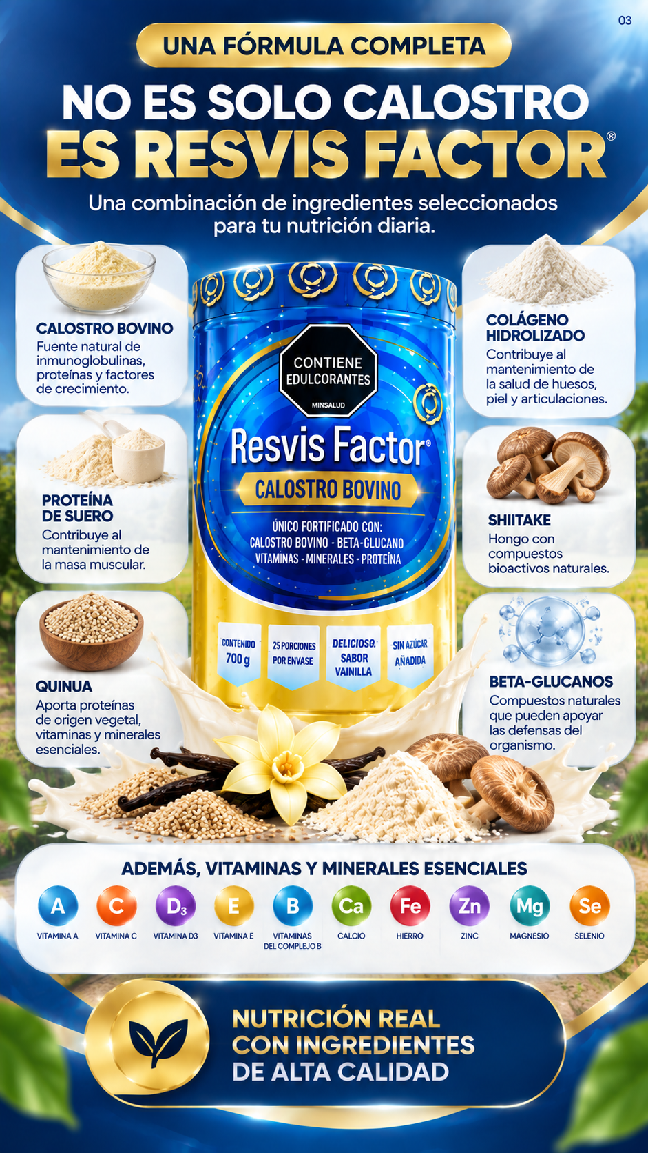 RESVIS FACTOR - Fórmula e ingredientes